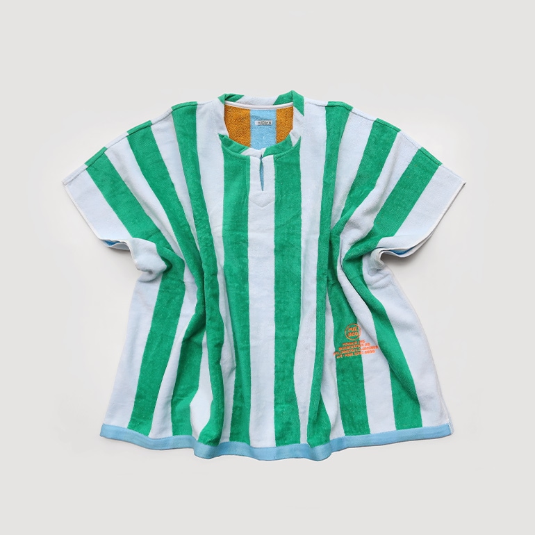 PUEBCO プエブコ｜POOL OVER TEE【Green×White】
