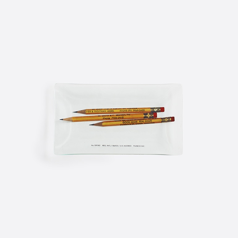 PUEBCO プエブコ｜PRINTED GLASS TRAY Pencil