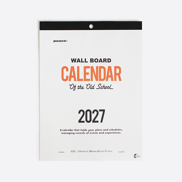 2027年 カレンダー penco ペンコ O/S A4