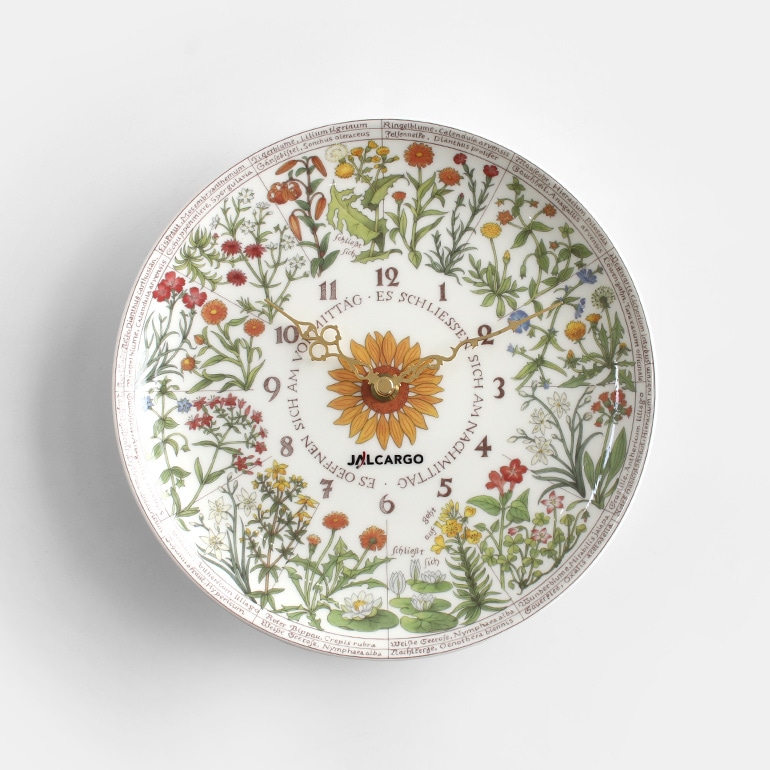 VINTAGE｜Noritake × JAL CARGO カールフォンリンネ 花時計 記念
