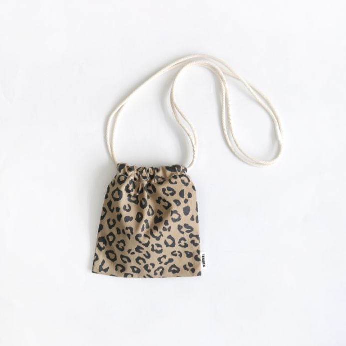 TEMBEA テンベア｜巾着POCHETTE LEOPARD/KHAKI