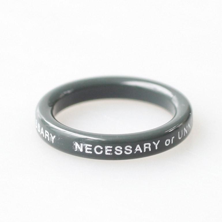 necessary or unnecessary ネセサリー オア アンネセサリー｜BUTTON RING 2　ジェィド