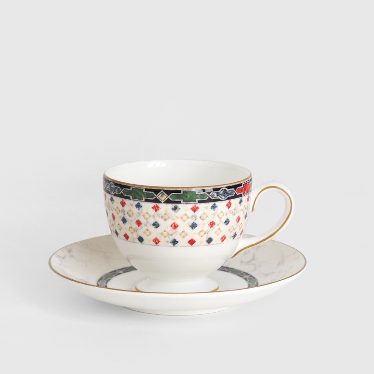 VINTAGE｜WEDGWOOD HARLEQUIN C&S