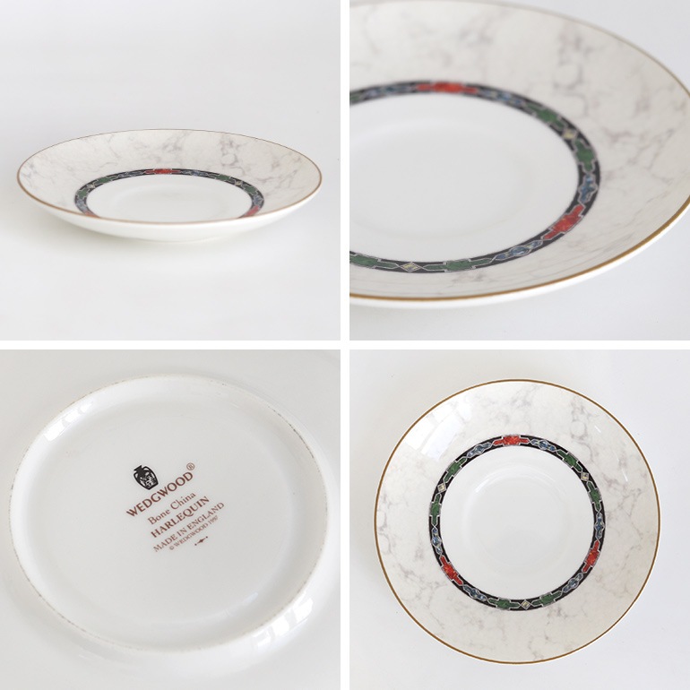 VINTAGE｜WEDGWOOD HARLEQUIN C&S