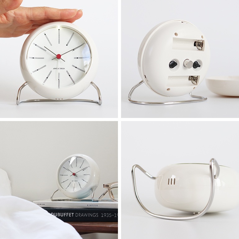 ARNE JACOBSEN　アルネ・ヤコブセン ARNEJACOBSEN アルネ・ヤコブセン｜TABLE CLOCK STATION 43676