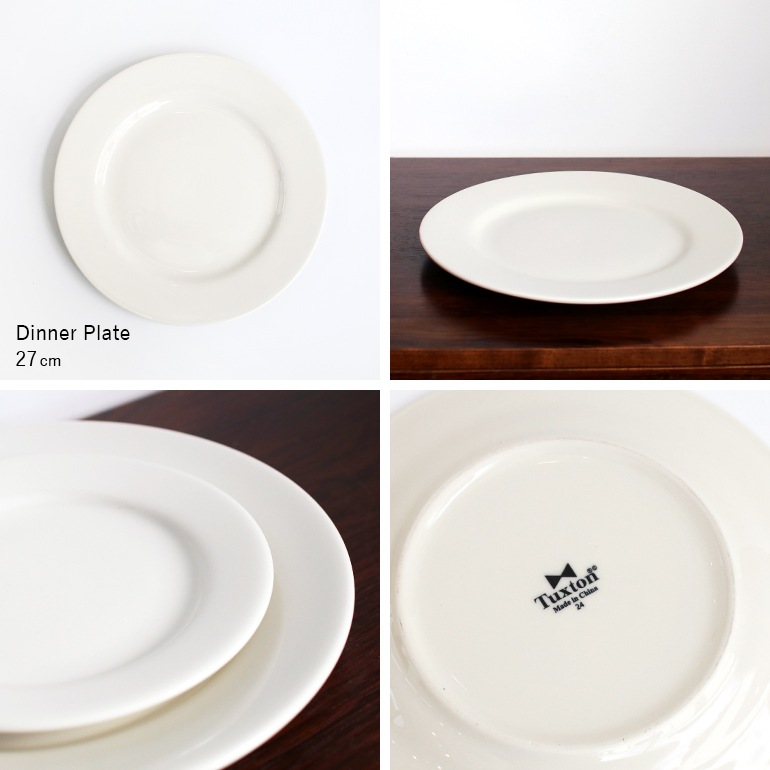 Tuxton タクストン｜Eggshell Dinner Plate 27cm