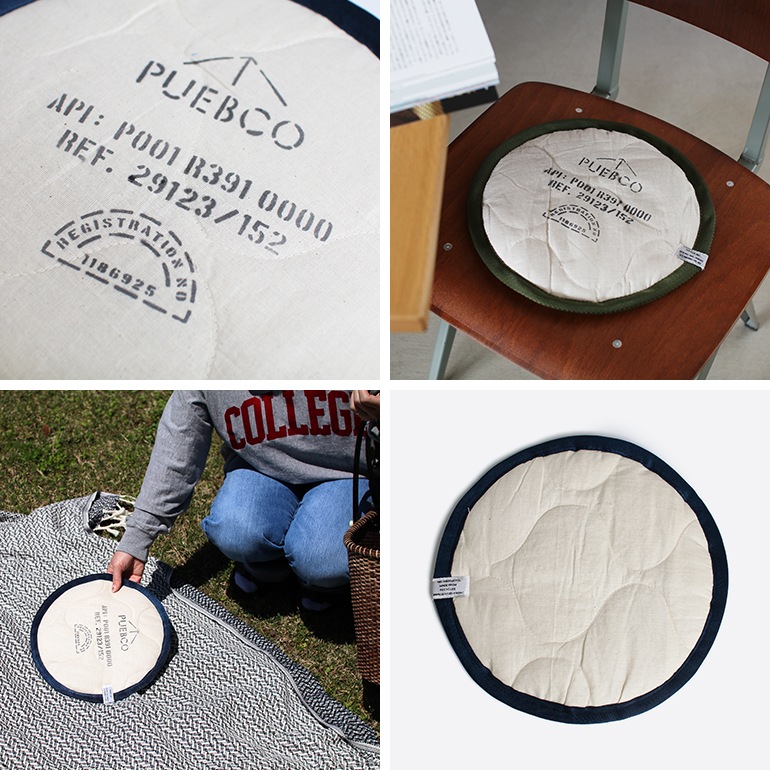 PUEBCO プエブコ｜QUILTED SEAT CUSHION FOR STOOL キルト シートクッション