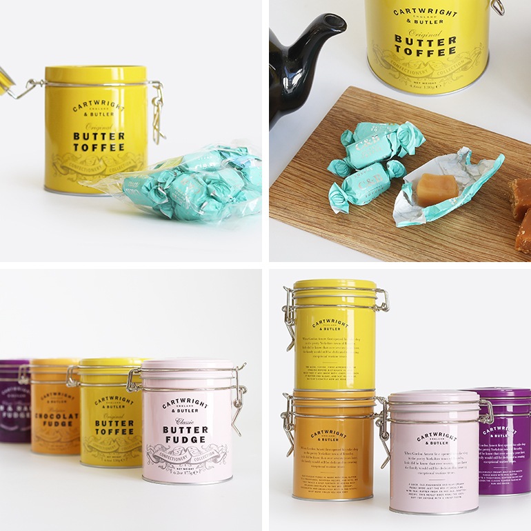 CARTWRIGHT&BUTLER カートライト＆バトラー｜ファッジ・トフィー ティン缶入