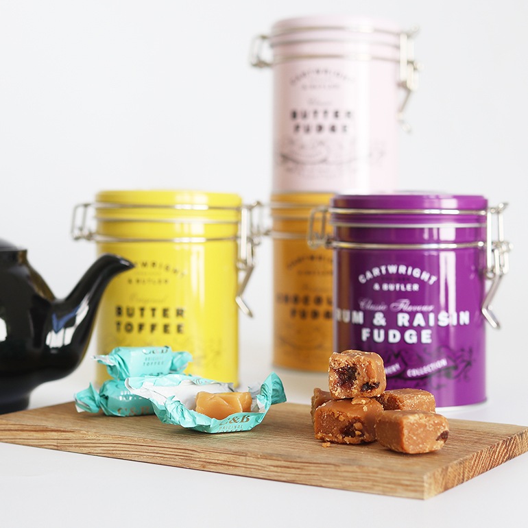 CARTWRIGHT&BUTLER カートライト＆バトラー｜ファッジ・トフィー ティン缶入
