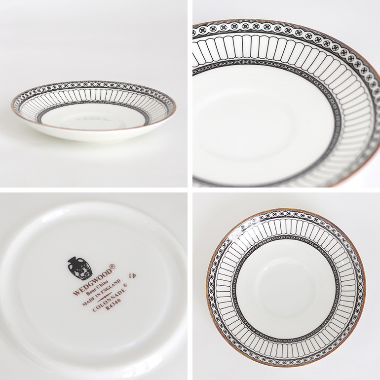 VINTAGE｜デッドストック WEDGEWOOD COLONNADE BLACK ソーサー 通販