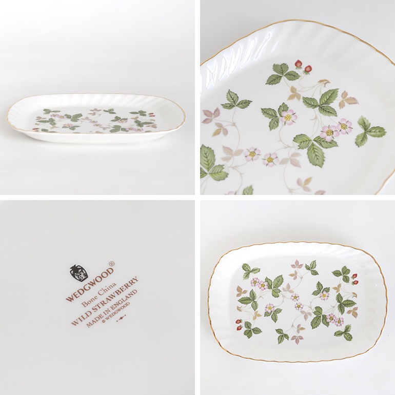 VINTAGE｜WEDGEWOOD WILD STRAWBERRY スクエアトレイ 通販｜DUPON35