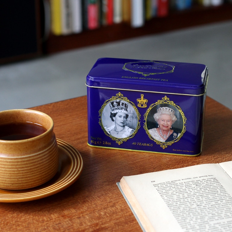 NEW ENGLISH TEA ニューイングリッシュティ｜クイーン エリザベス2世 イングリッシュブレックファースト ティー缶(40pcs)