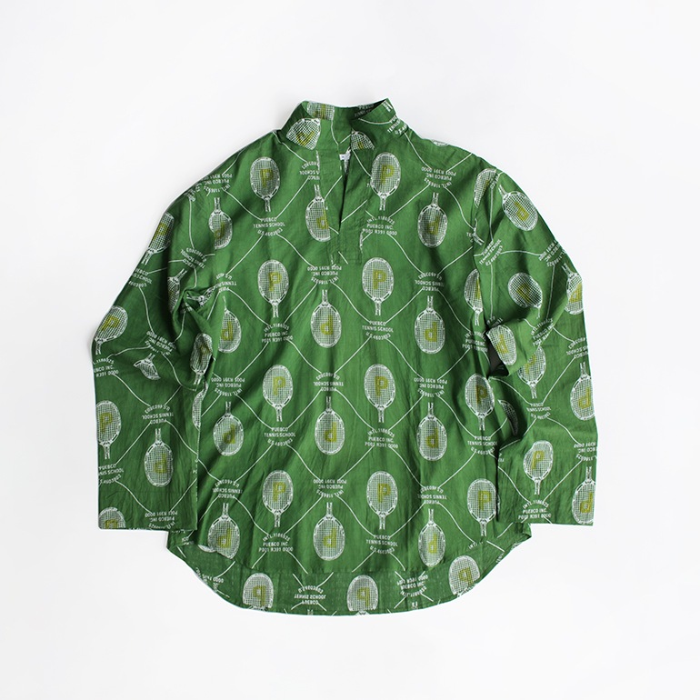 PUEBCO プエブコ｜PULLOVER SHIRT【TENNIS PRINT】