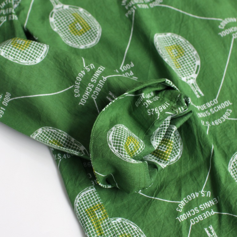 PUEBCO プエブコ｜PULLOVER SHIRT【TENNIS PRINT】