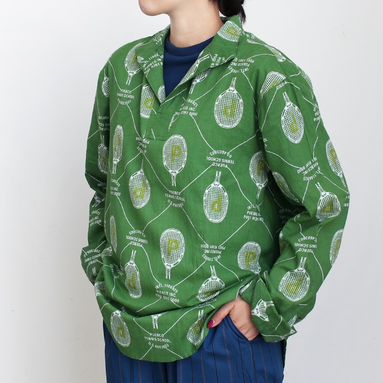 PUEBCO プエブコ｜PULLOVER SHIRT【TENNIS PRINT】