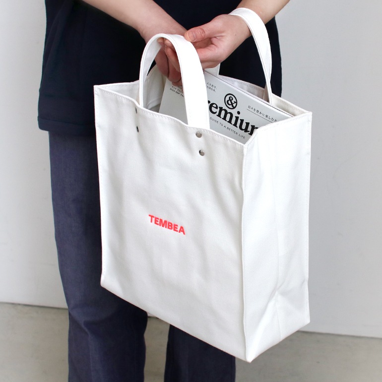 TEMBEA テンベア｜PAPER TOTE MEDIUM DENIM WHITE 通販｜DUPON35