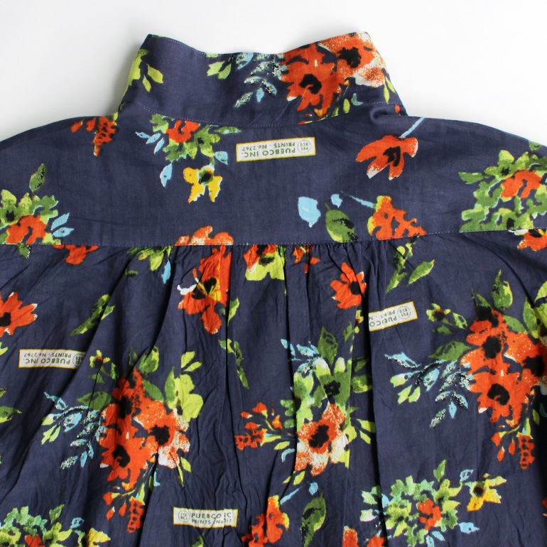 PUEBCO プエブコ｜PULLOVER SHIRT【FLOWER PRINT】