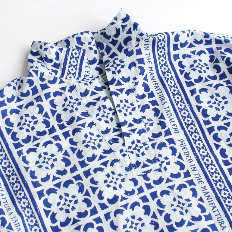 PUEBCO プエブコ｜PULLOVER SHIRT【TILE PRINT】