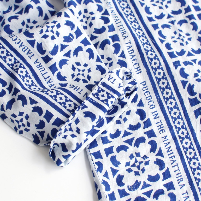 PUEBCO プエブコ｜PULLOVER SHIRT【TILE PRINT】