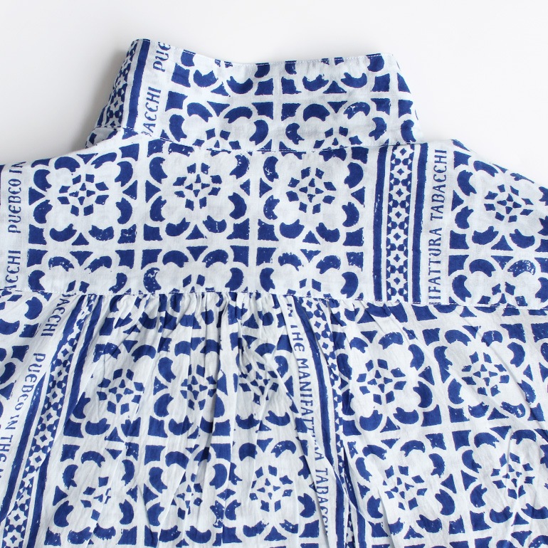 PUEBCO プエブコ｜PULLOVER SHIRT【TILE PRINT】