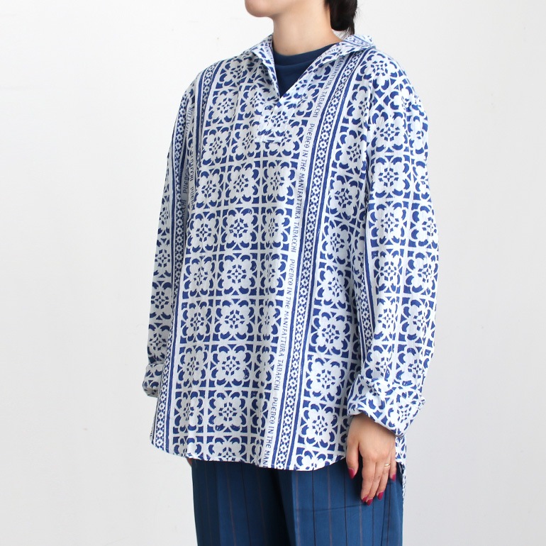 PUEBCO プエブコ｜PULLOVER SHIRT【TILE PRINT】