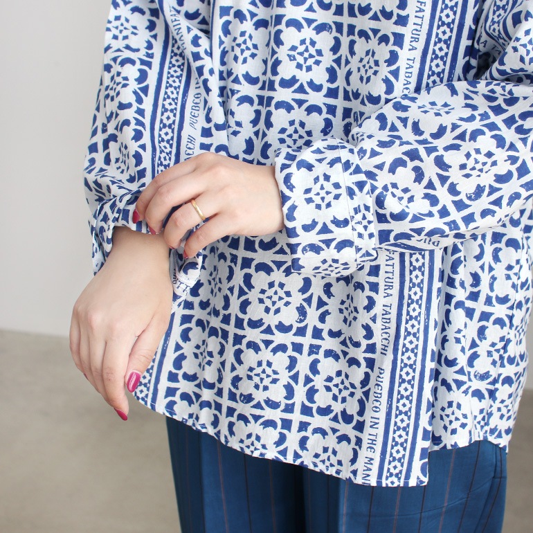 PUEBCO プエブコ｜PULLOVER SHIRT【TILE PRINT】