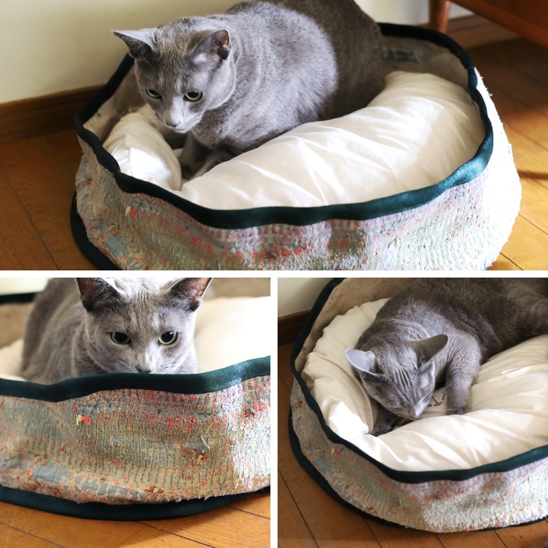 PUEBCO プエブコ｜VINTAGE KANTHA QUILT PET BED W/CUSHION ペットベッド