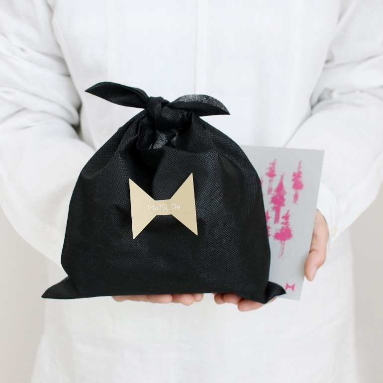 セルフギフトラッピングセット【M】(バッグ、ポストカード、シール入)