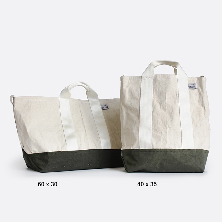 PUEBCO プエブコ｜LAMINATED FABRIC x VINTAGE FABRIC BAG 40x35