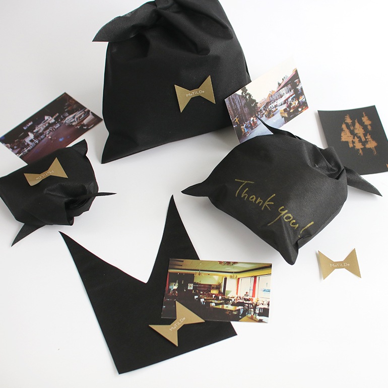 セルフギフトラッピングセット【S】(バッグ、ポストカード、シール入)