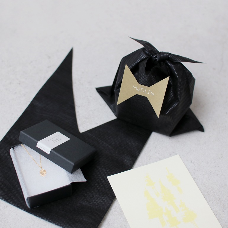 セルフギフトラッピングセット【S】(バッグ、ポストカード、シール入)