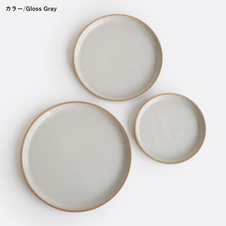HASAMI PORCELAIN ハサミポーセリン｜Plate Φ22cm/グロスグレー HPM004