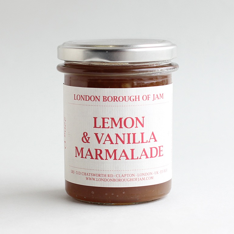 【取扱終了/在庫限り】London Borough of Jam ロンドンボローオブジャム｜レモンとバニラのマーマレード