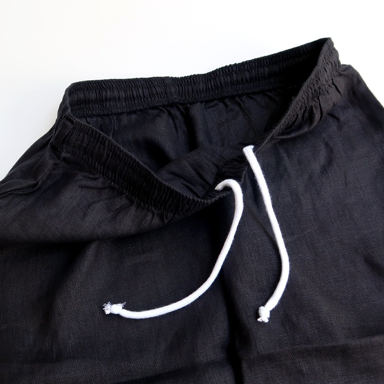 VOIRY ヴォイリー｜DOCTOR PANTS-LINEN BLACK