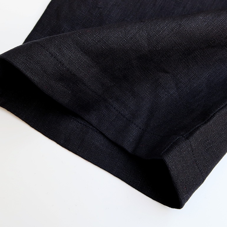 VOIRY ヴォイリー｜DOCTOR PANTS-LINEN BLACK