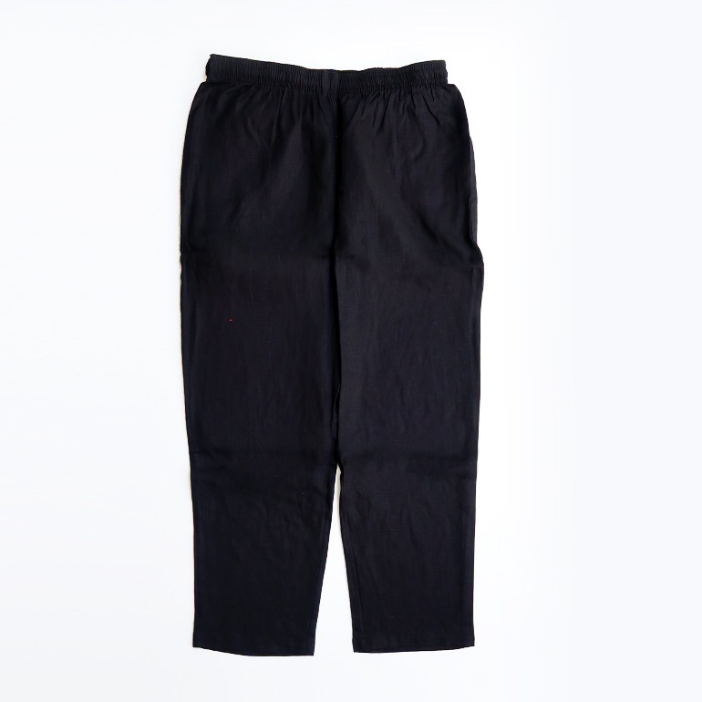 VOIRY ヴォイリー｜DOCTOR PANTS-LINEN BLACK
