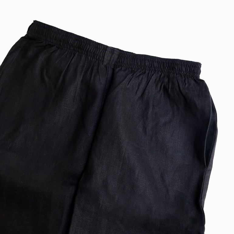 VOIRY ヴォイリー｜DOCTOR PANTS-LINEN BLACK