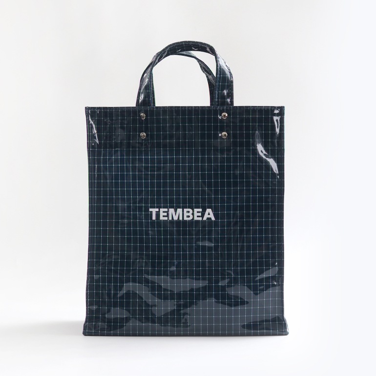 TEMBEA テンベア｜PAPER TOTE MEDIUM CHECK BLUE 通販｜DUPON35