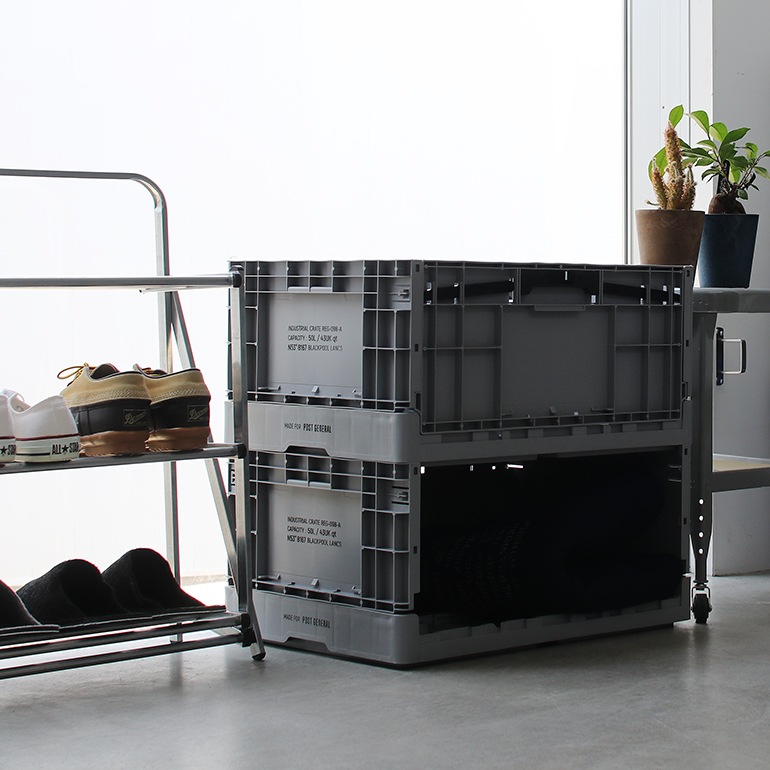 POST GENERAL ポストジェネラル｜INDUSTRIAL FOLDABLE CRATE インダストリアル フォルダブルクレート