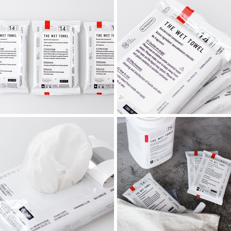 THE ザ｜THE WET TOWEL ポケットタイプ(3個入り)