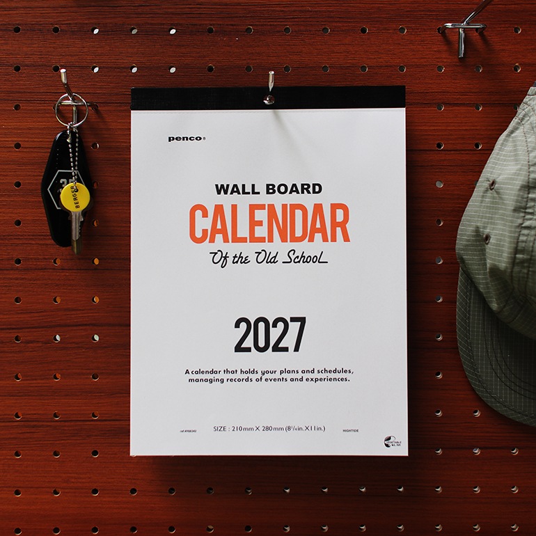 2027年 カレンダー penco ペンコ O/S A4