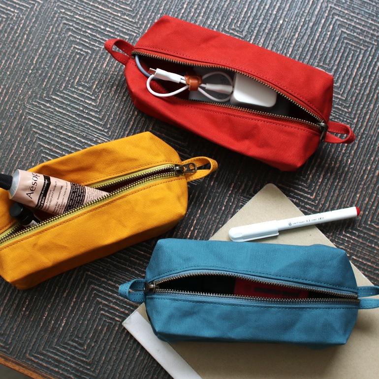 ateliers PENELOPE アトリエペネロープ｜エアポーチ　マスタード