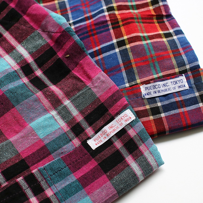 PUEBCO プエブコ｜RECYCLE COTTON CHECK APRON