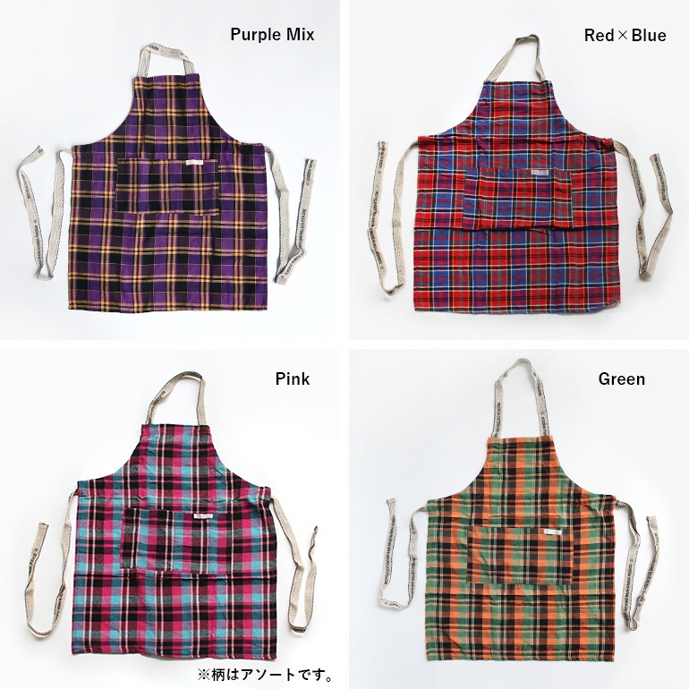 PUEBCO プエブコ｜RECYCLE COTTON CHECK APRON