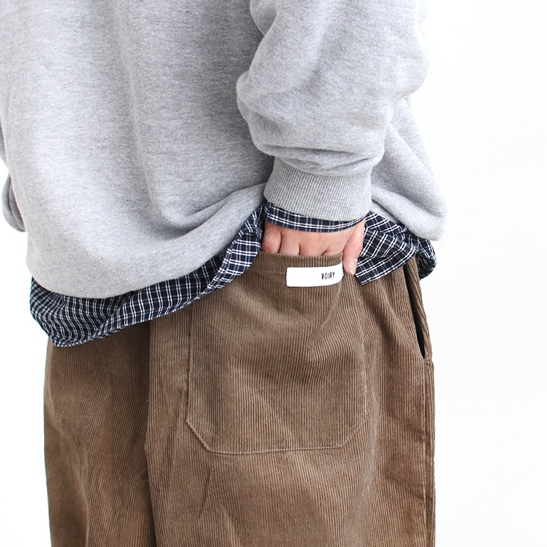 VOIRY ヴォイリー｜SUNDAY PANTS-CORDUROY LAVENDER
