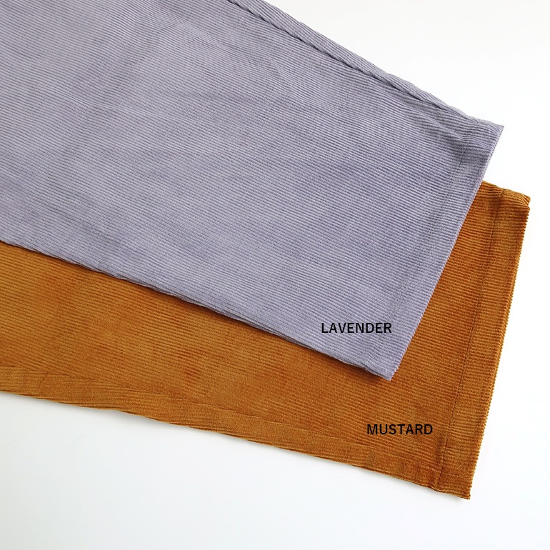 VOIRY ヴォイリー｜SUNDAY PANTS-CORDUROY LAVENDER