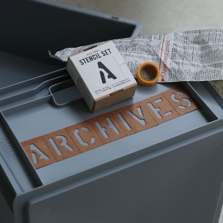 PACIFIC FURNITURE SERVICE パシフィックファニチャーサービス｜P.F.S. ORIGINAL STENCIL SET【1 1/2 inch】