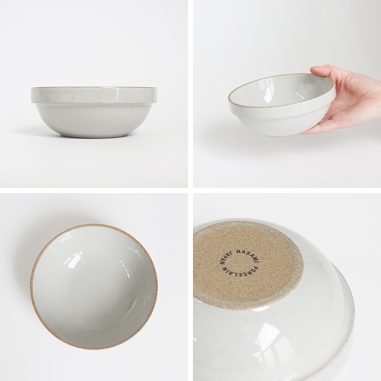HASAMI PORCELAIN ハサミポーセリン｜Bowl-Round φ145(グロスグレー) HPM031