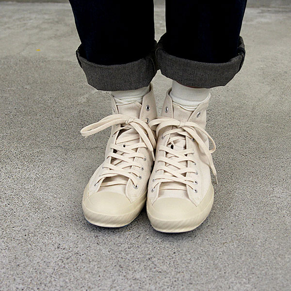SHOES LIKE POTTERY シューズライクポタリー｜ハイカットキャンバスシューズ ホワイト