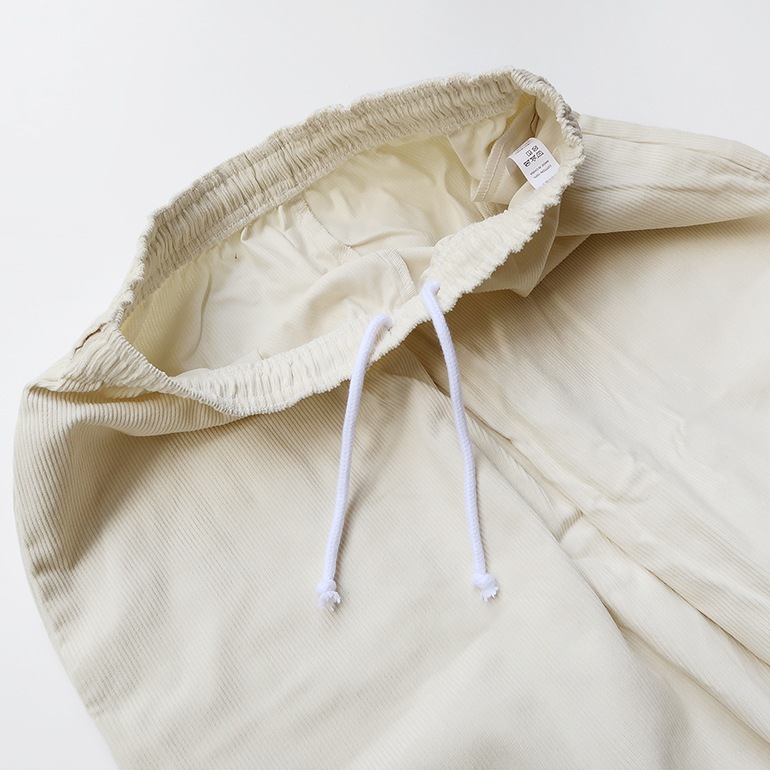 VOIRY ヴォイリー｜SUNDAY PANTS-CORDUROY IVORY